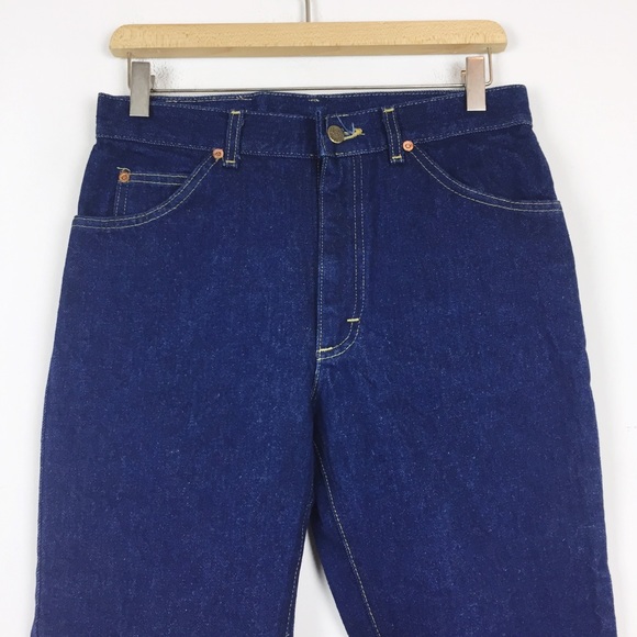 Vintage Lee Riders high rise jeans dark wash union - Picture 4 of 11